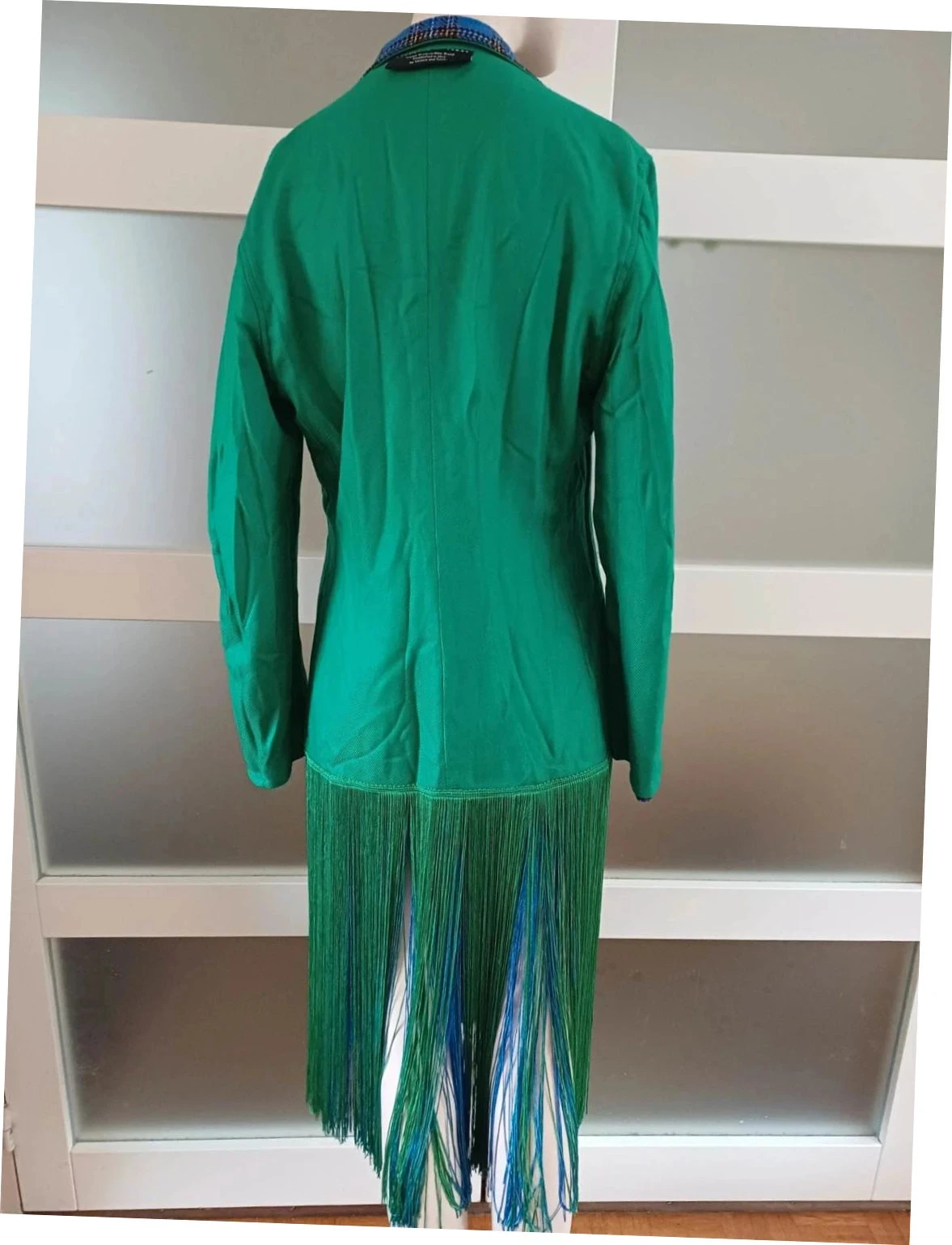 Pièce de créateur Veste Réversible Frangée VictoriaTomas - Taille S (36) - Pièce de Défilé – photo 10